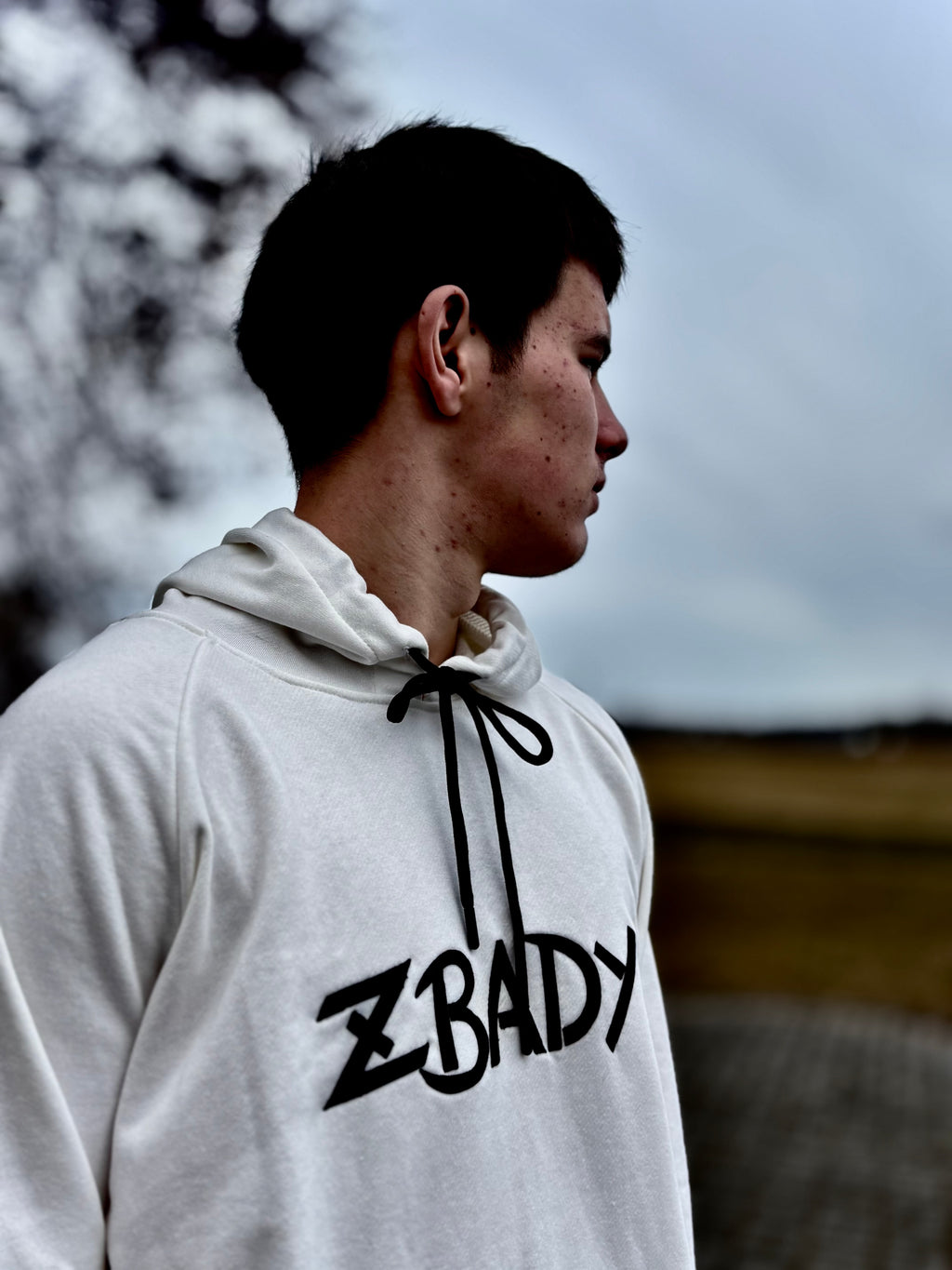 ZBADY bluza LOGO 0.2 (white) oversize